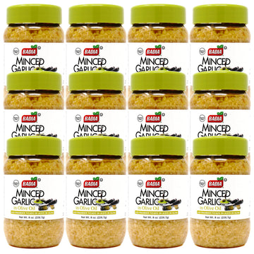 Badia Minced Garlic In Olive Oil, 8 Ounce (Pack Of 12)