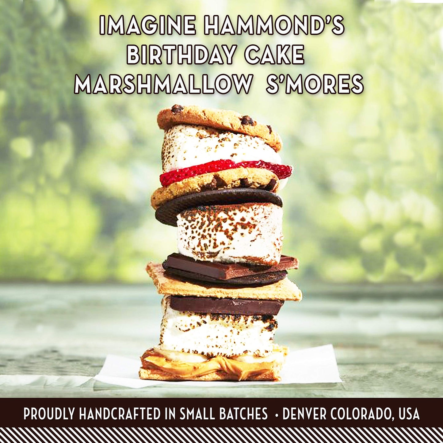 H nds Candies Gourmet Marshmallows - Birthday Cake, Gluten-Free, Kosher, Pack of 2