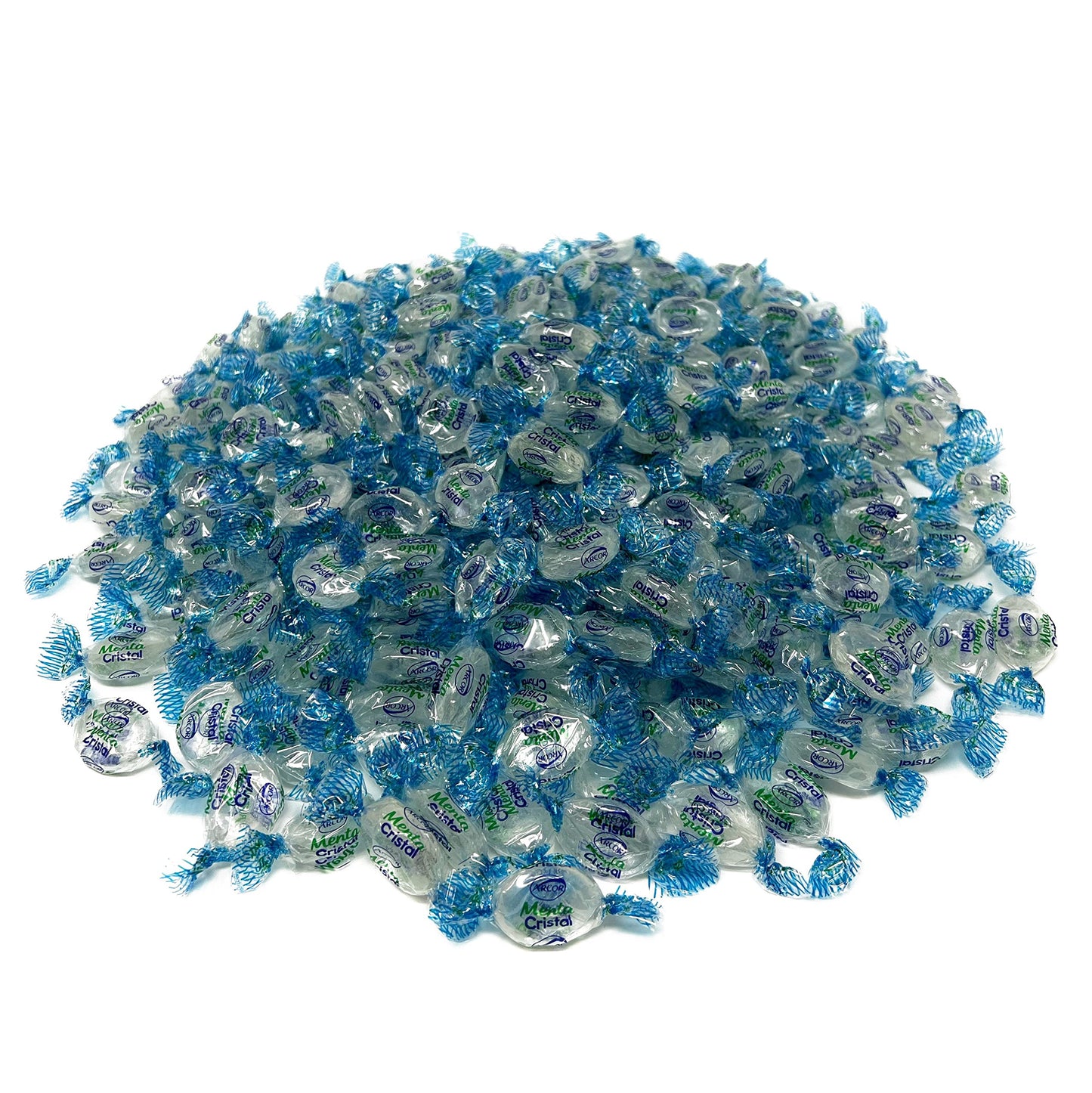 Assortit Crystal Clear Mints - Hard Candies - 3 lbs - Individually Wrapped - Clear