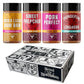 Fire & Smoke Society BBQ Rubs Variety Pack | 4-Pack, 6 Ounce Each | Ideal for Smoking and Grilling