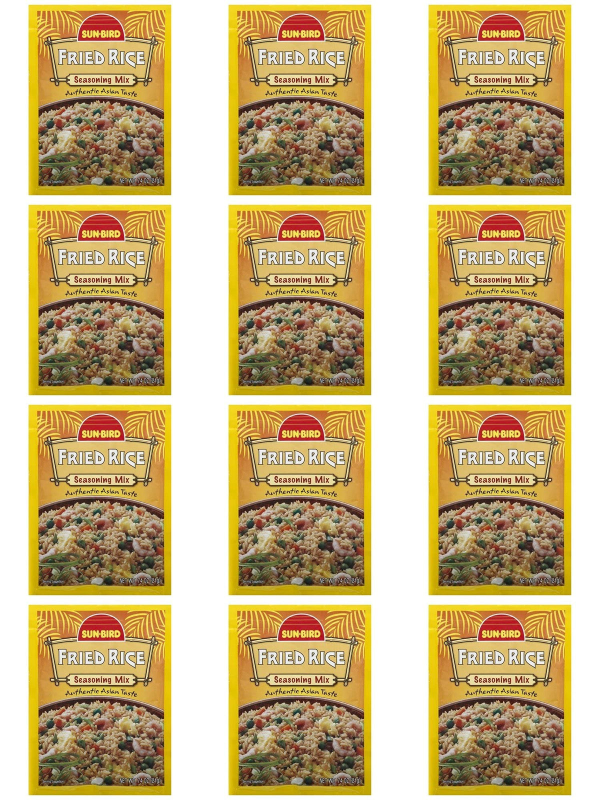 Sunbird Fried Rice Seasoning Mix, 0.74 Ounce - 12 pack