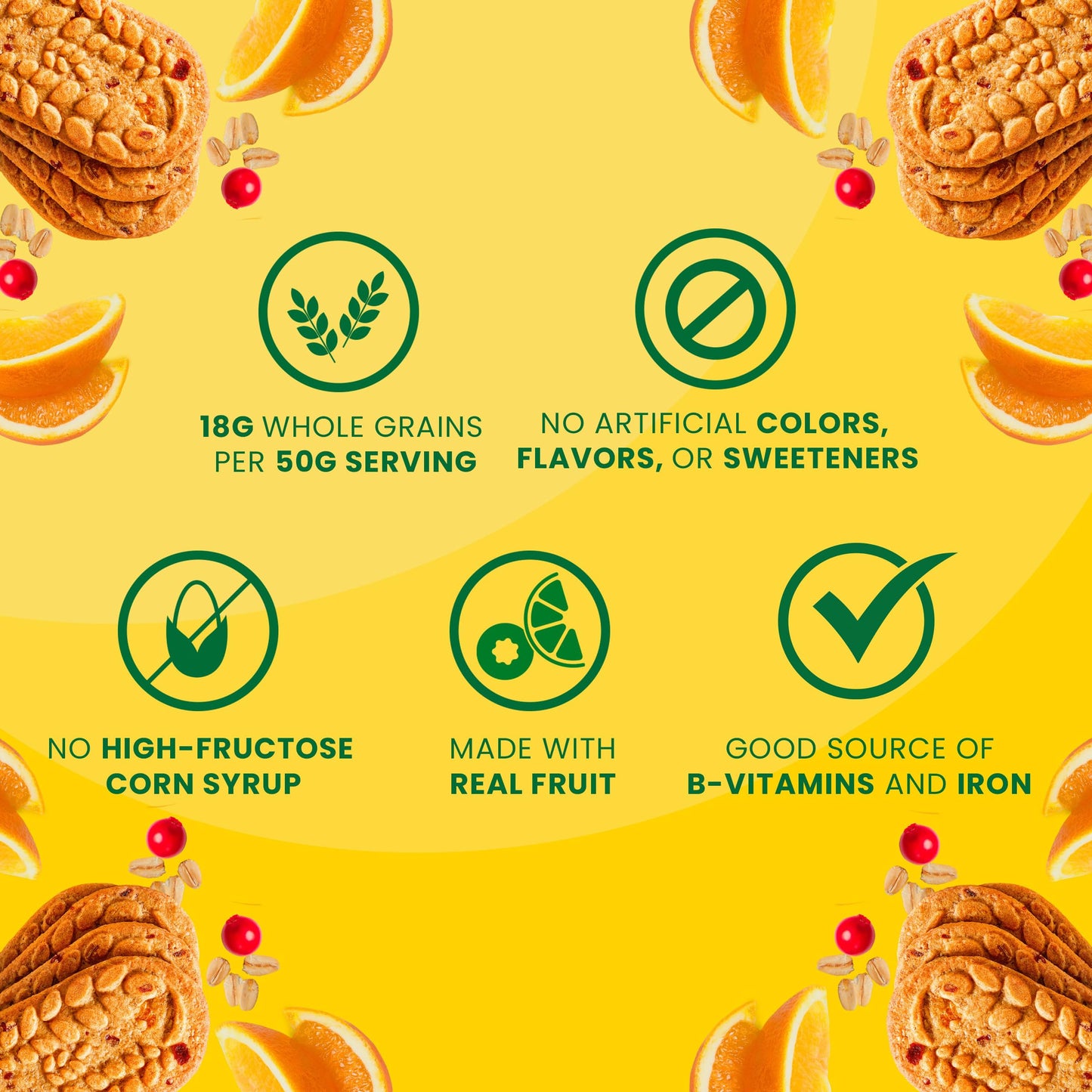 belVita Breakfast Bars Biscuits, Cranberry Orange, 5 Packs (4 Biscuits Per Pack)
