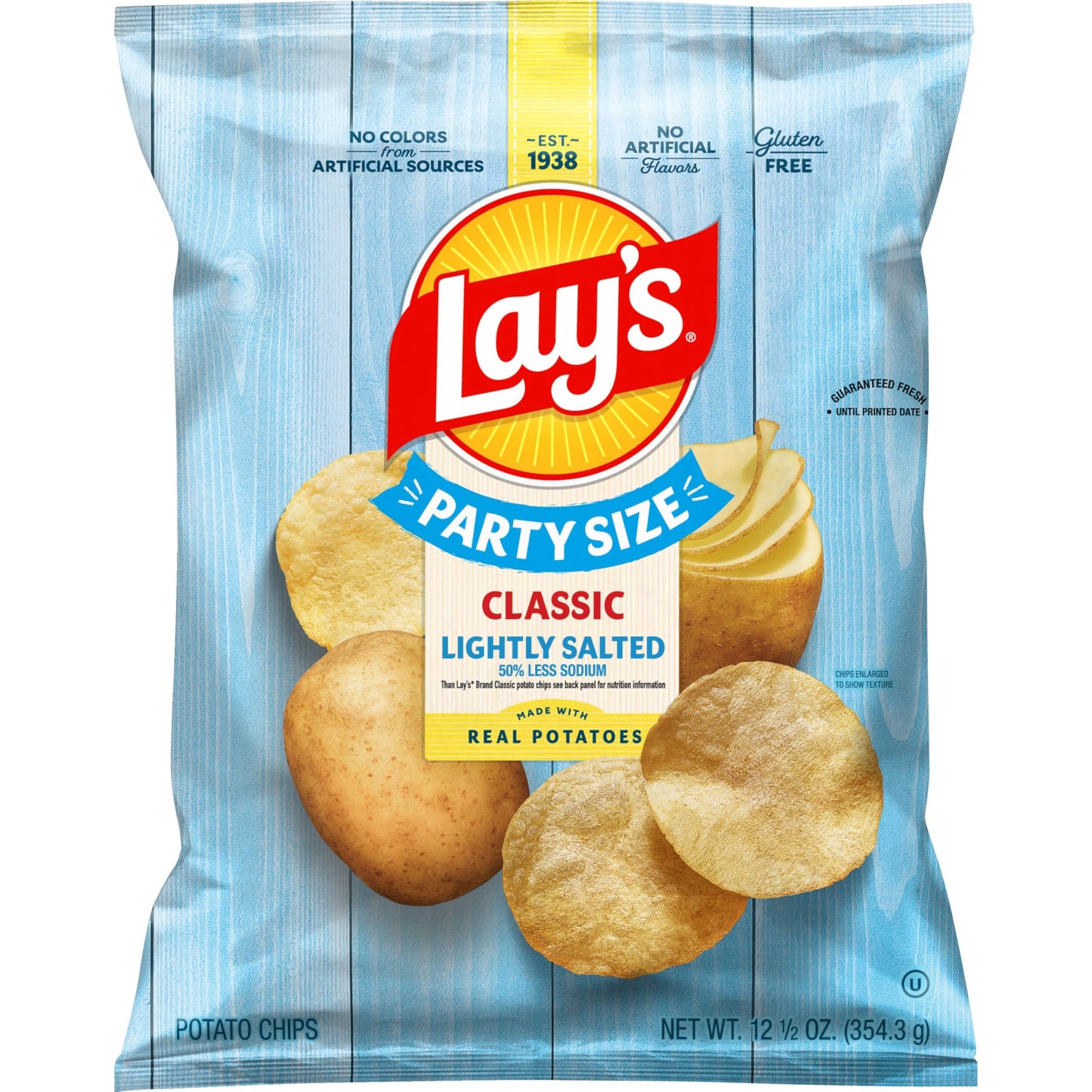 Lays Lightly Party Size, 12.5 Oz