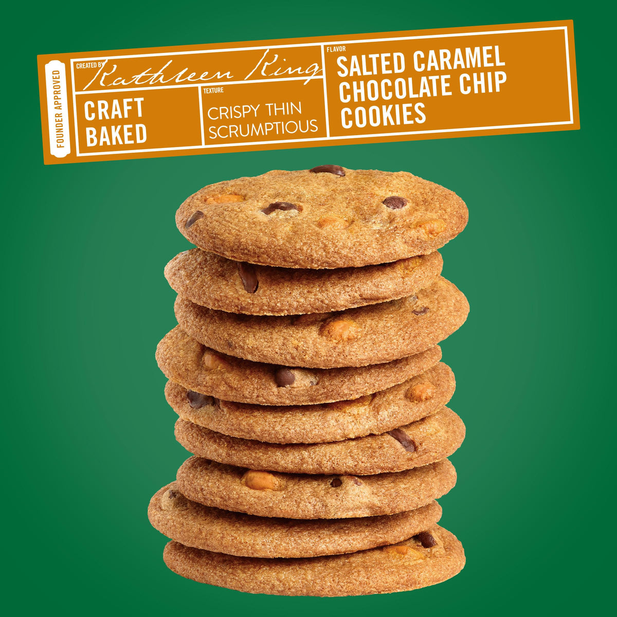 Tates Bake Shop Salted Caramel Chocolate Chip Cookies, 6.5 oz