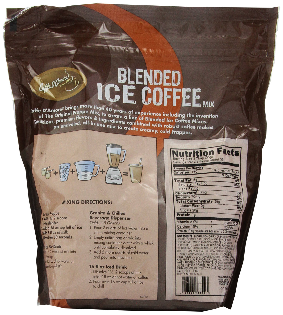 Davinci Gourmet Coffee Toffee Blended Drink Mix, 2.75 Pounds