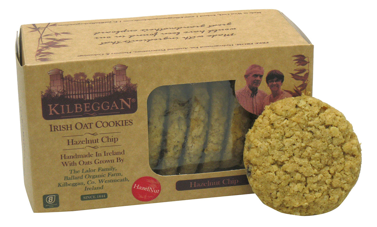 Kilbeggan Irish Oat Cookies, Hazelnut Chip, 7 Ounce