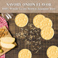 Edward & Sons Organic Toasted Onion Brown Rice Snaps - Oven Baked, Whole Grain, Gluten Free, Low Sodium, Low Fat, Non-GMO Projec