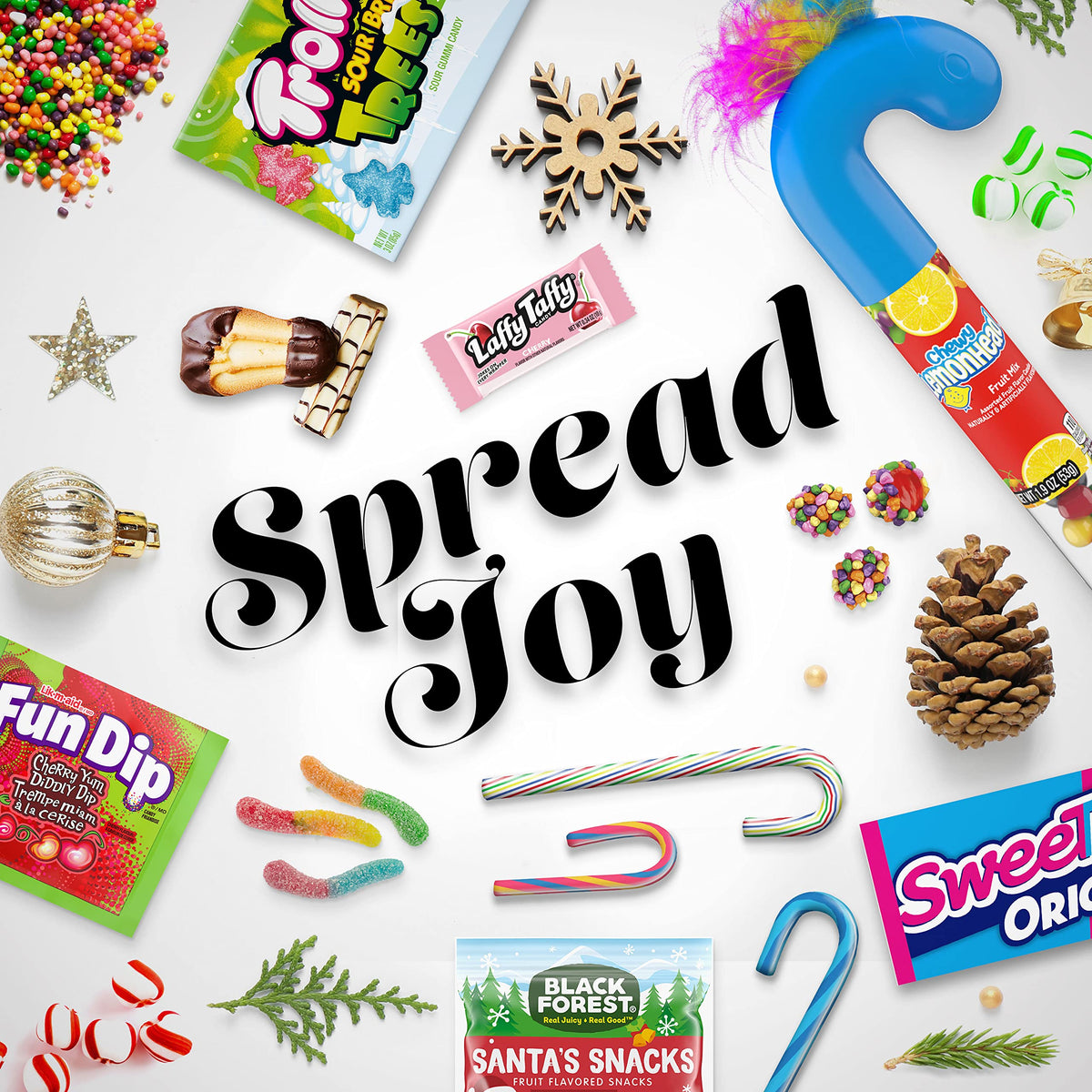 Nerds Holiday Ropes, Individually Wrapped Holiday Candy for Stocking Stuffers, Holiday Themed Nerd Ropes Candy Pack, 0.92 Oz, Pa