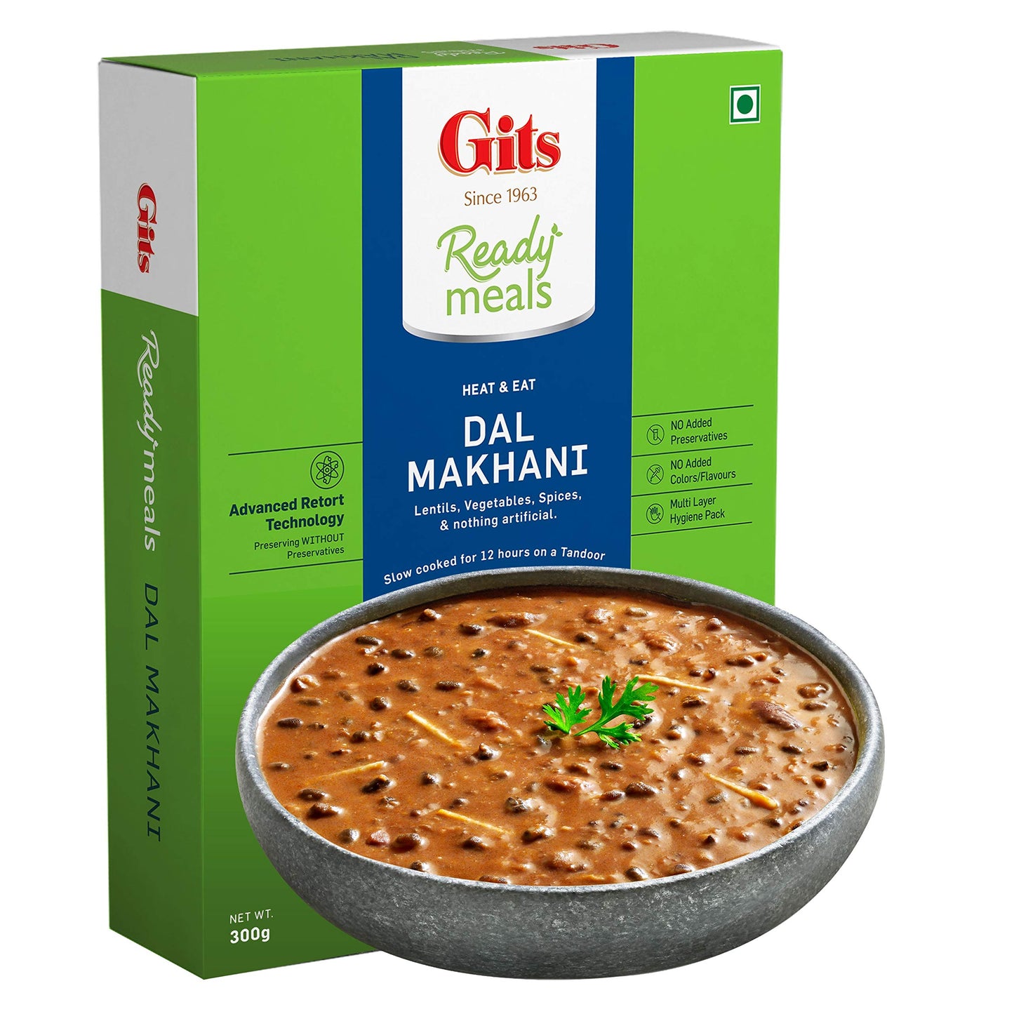 Gits Ready To Eat Dal Makhani 900G (Pack Of 3 X 300G Each)