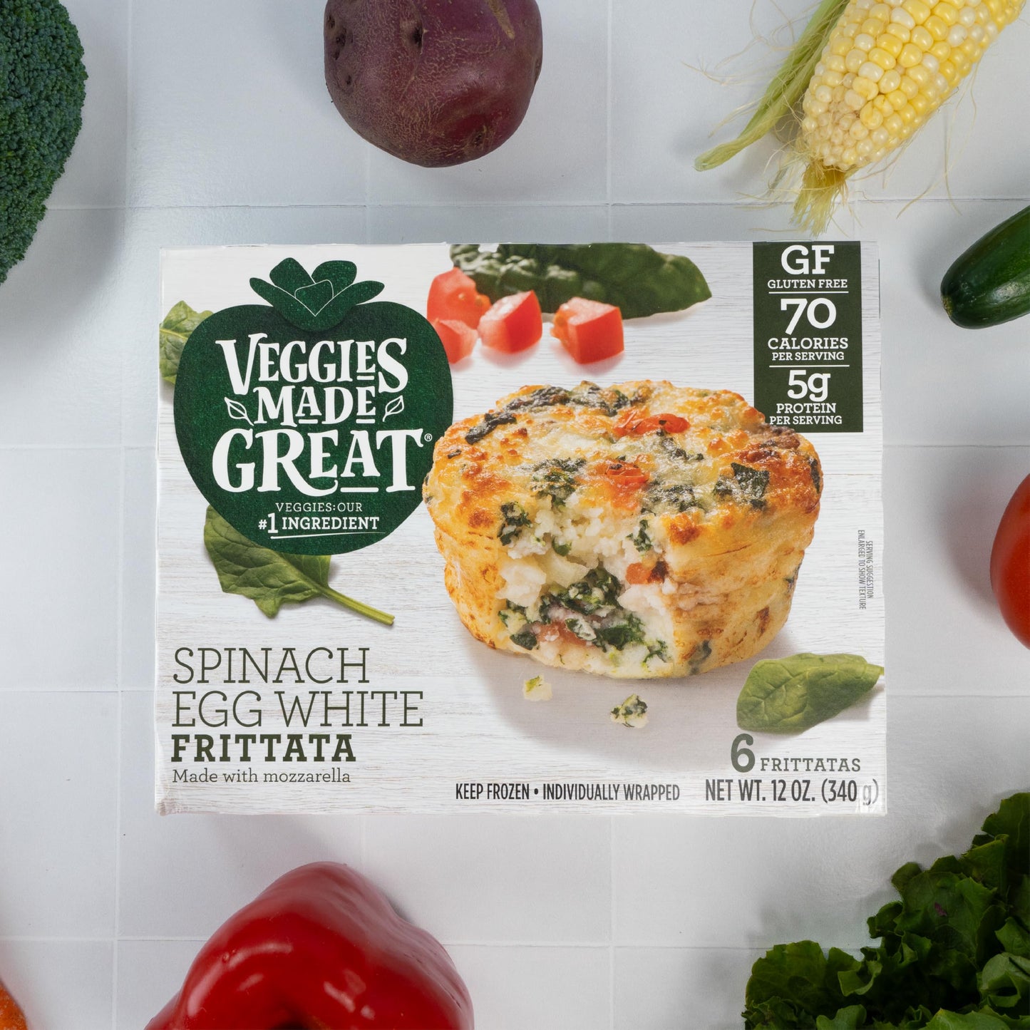 Veggies Made Great, Spinach Egg White Frittata, 12 Ounce