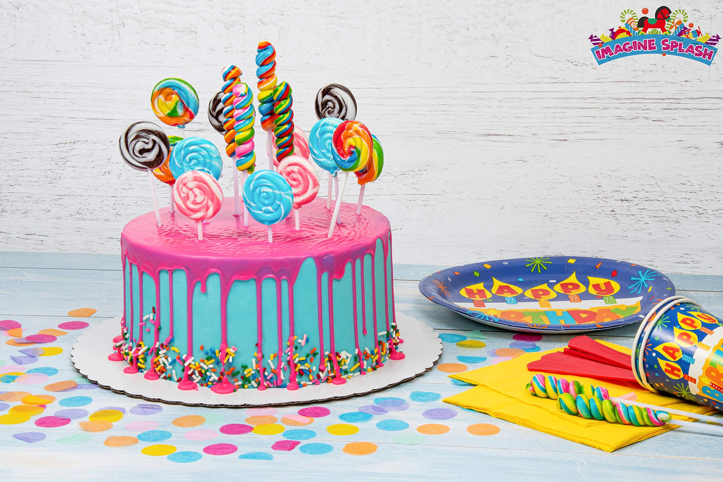 Rainbow Swirl Pops - 40 Suckers