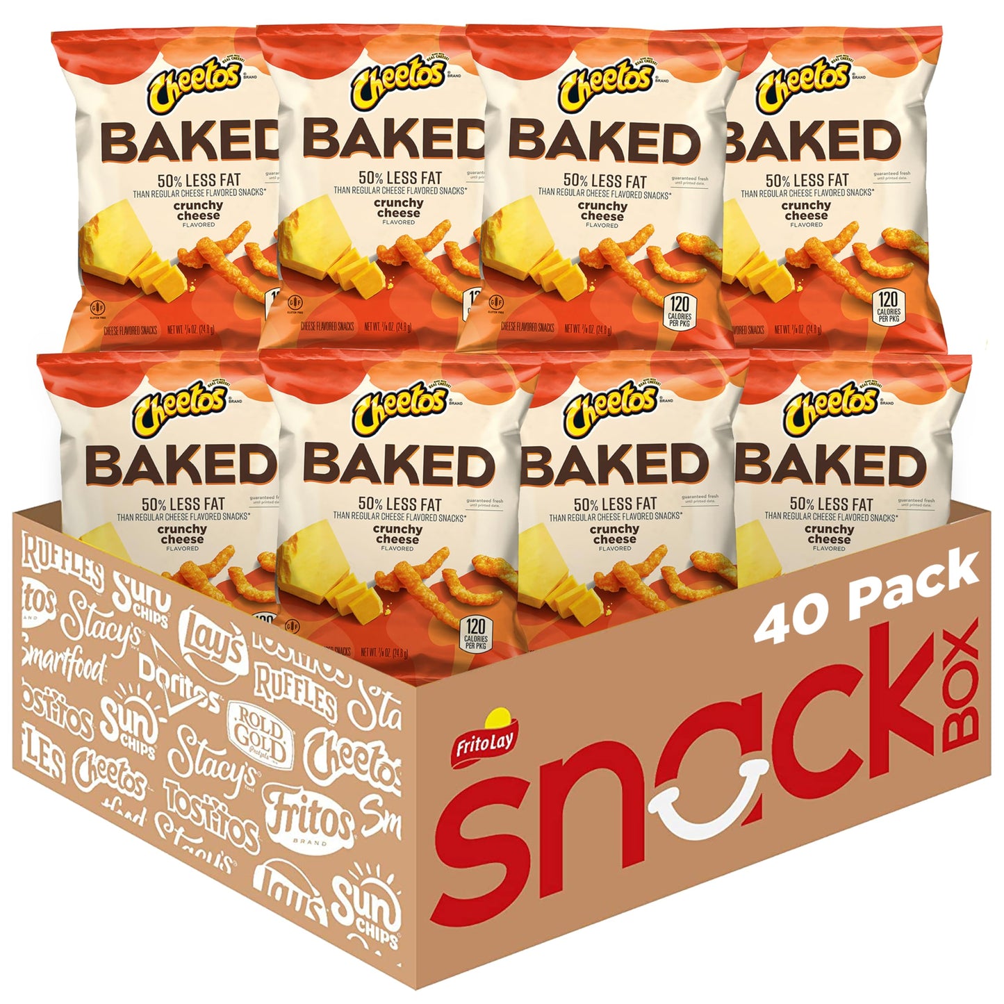 Baked, Cheetos Crunchy, 0.875 Ounce (Pack Of 40)