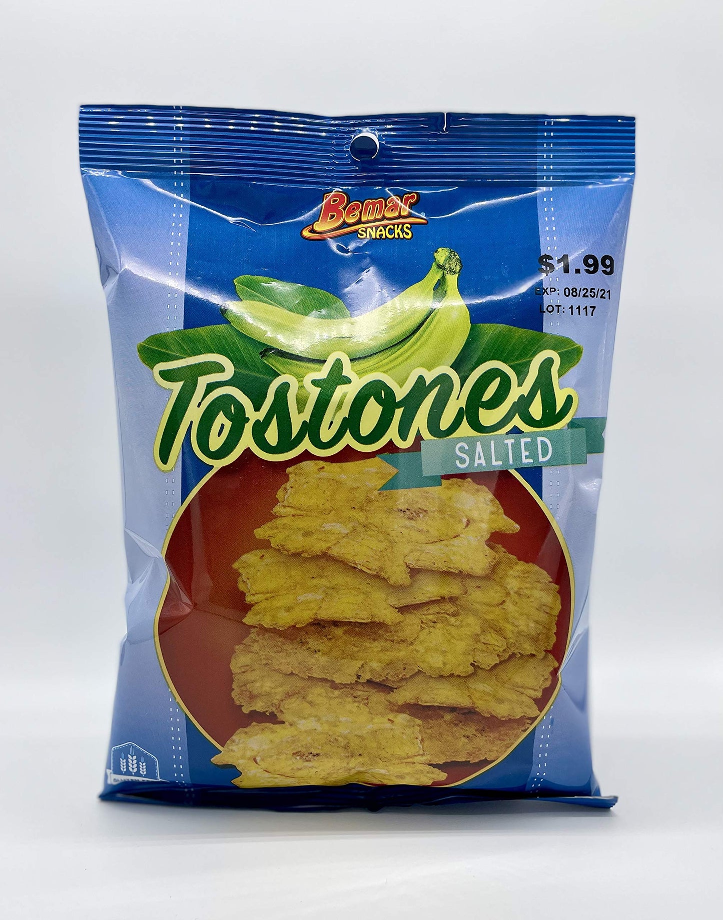 Bemar Snacks Tostones Salted 24 Bags 4oz per Bag