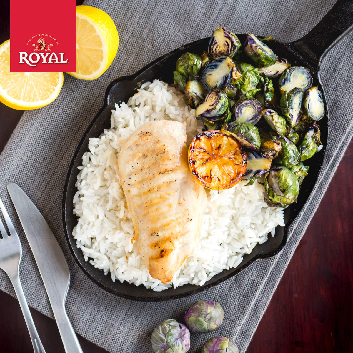 Royal Chefs Secret Sella Basmati Rice - Extra Long Grain Parboiled White Rice - 20 lb Bag