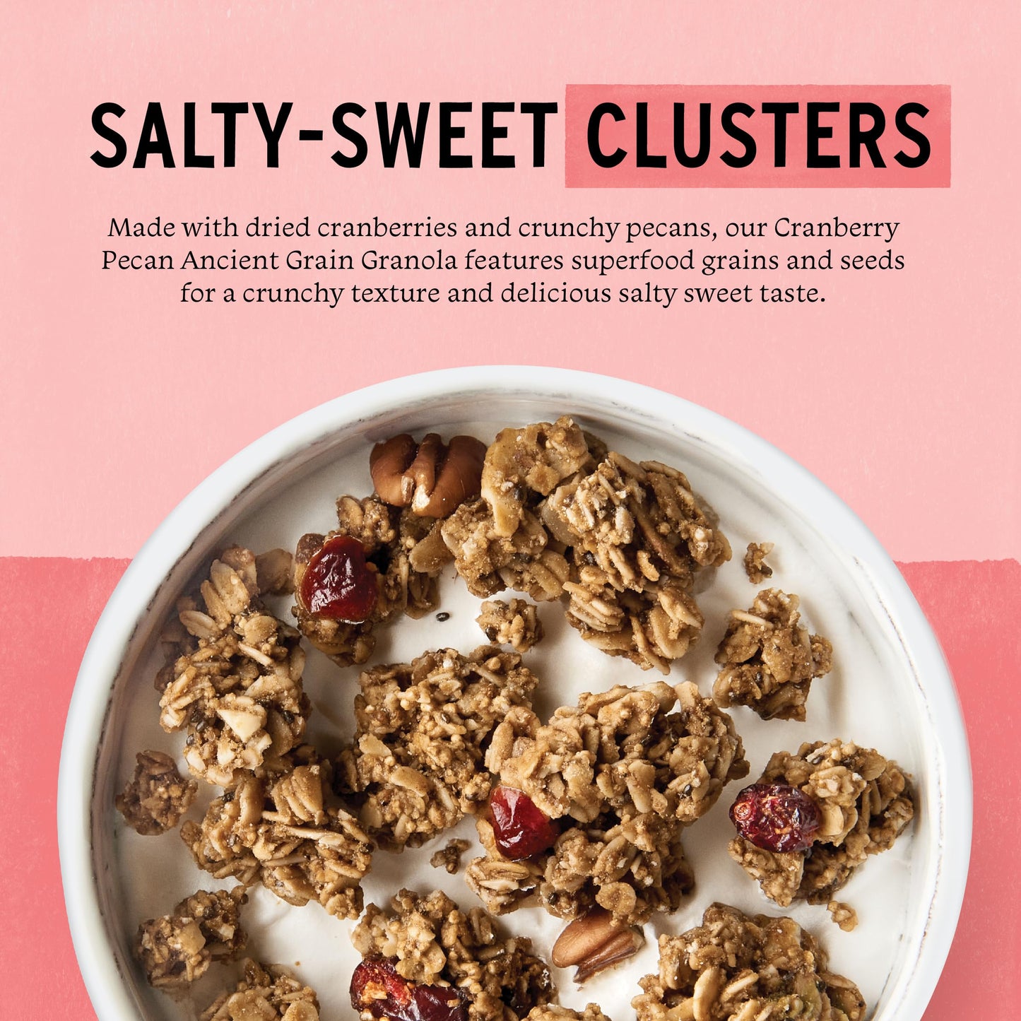 Purely Elizabeth Ancient Grain Granola, Certified Gluten-Free, Vegan & Non-Gmo | Coconut Sugar | Delicious Healthy Snack | Cranb