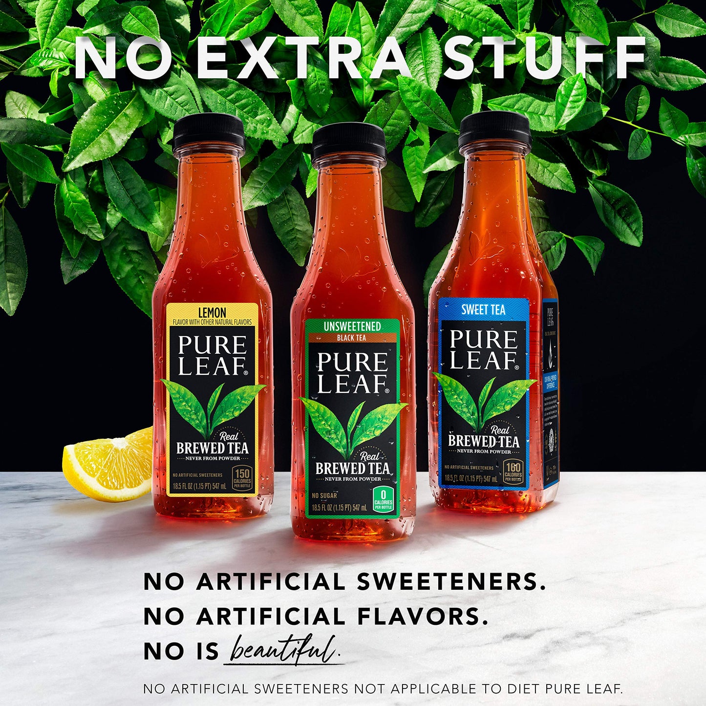 Pure Leaf Unsweetened Tea, 16.9 Fl Oz (Pack of 6)