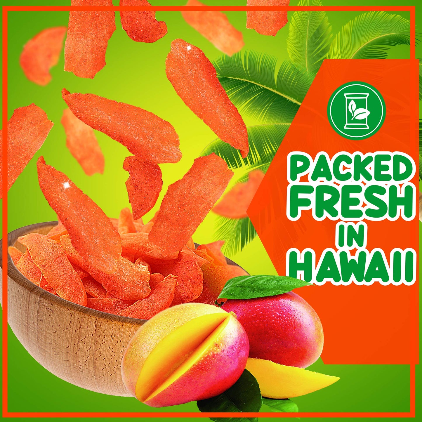 Asia Trans Li Hing Mui Dried Mango | Hawaiian Favorite | Naturally Sweet Dried Fruit Candy With Asian Plum Powder
