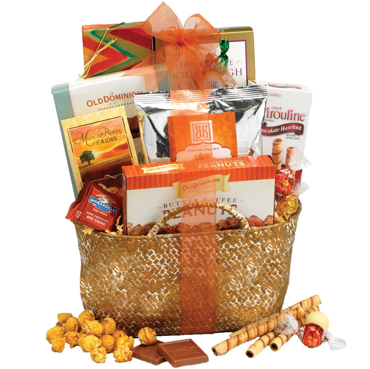 Broadway Basketeers Sympathy Gift Basket - 12 Piece Set for Condolence