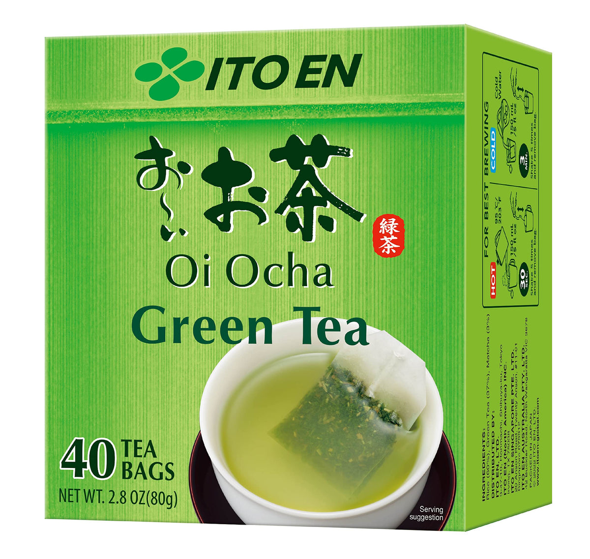 Ito En Oi Ocha Green Tea - Tea Bags 40Ct