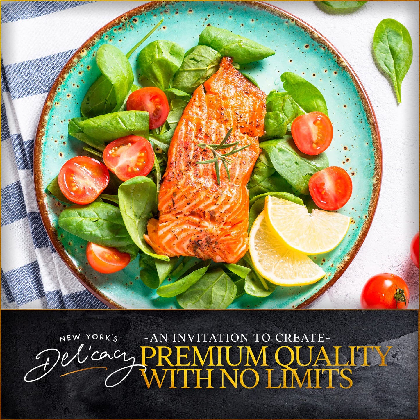 Fresh Atlantic Salmon Fillets, Best Premium Quality In The Us, Center Cut, Perfectly Trimmed, 25 X 6 Oz. (9.33 Lb.) - Kosher, Re