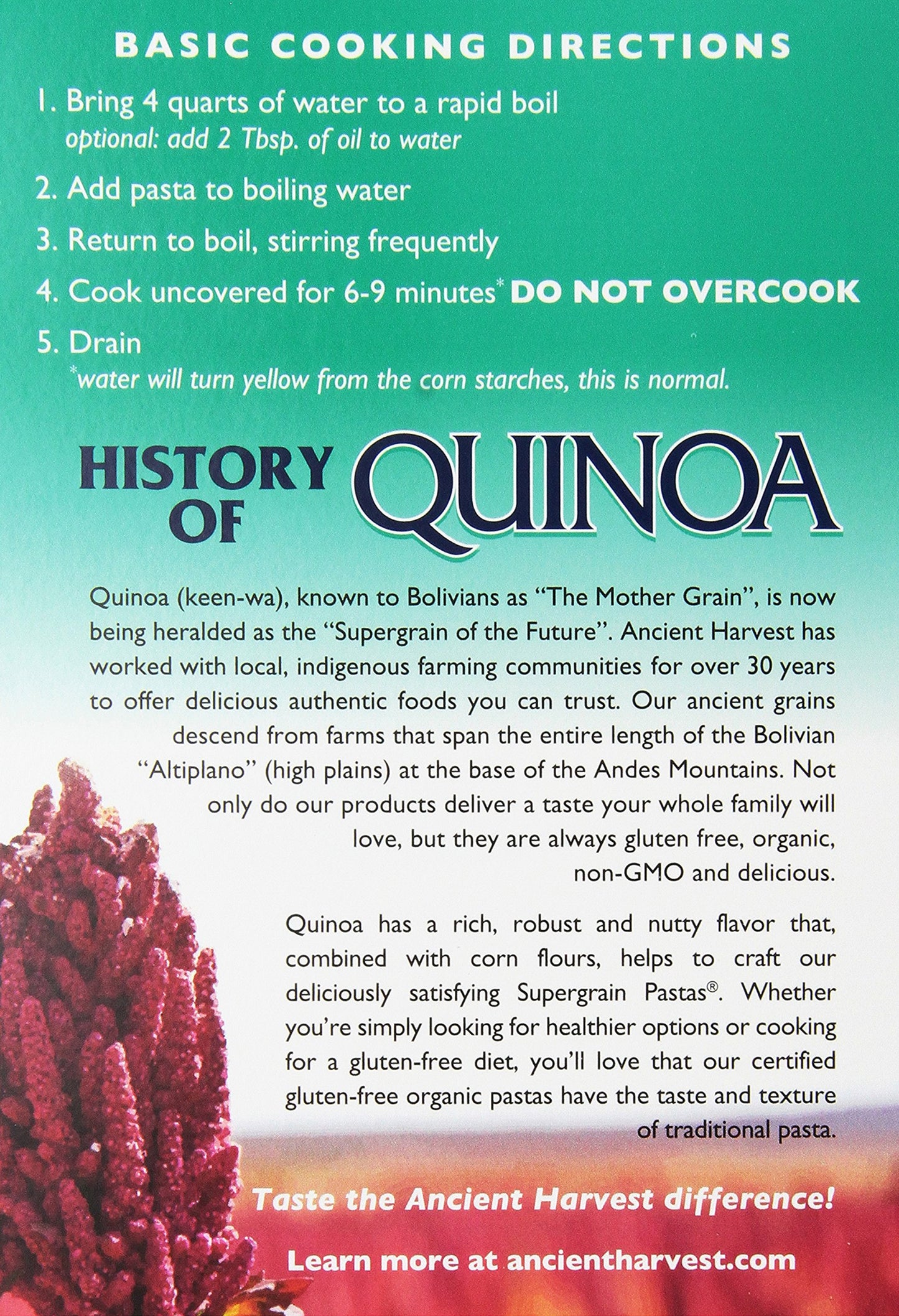 Ancient Harvest Quinoa Wheat Free Shells (3X8 Oz.)