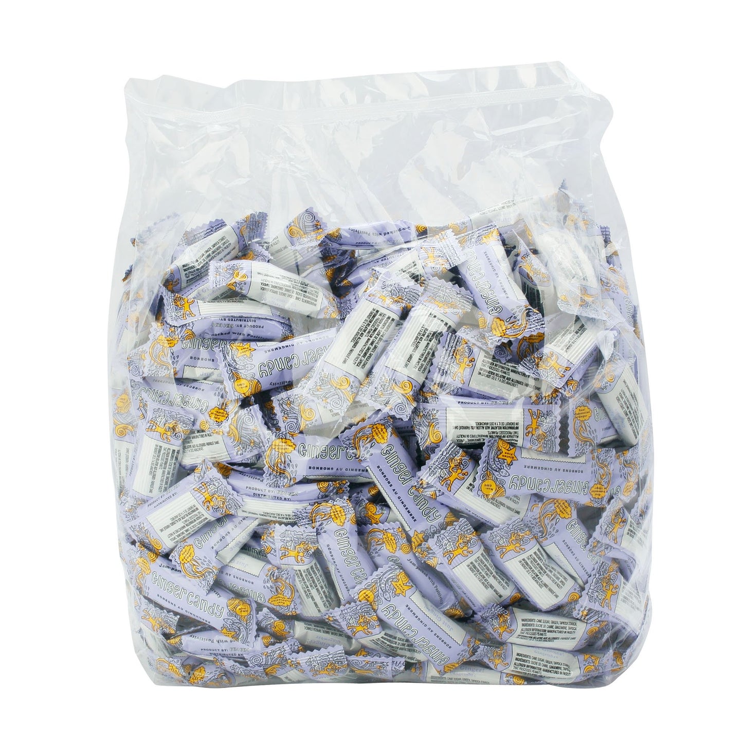 Gem Gem Original Ginger Candy Chews, Just Ginger, 4.4 Lb.