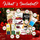 Christmas Gift Basket  Meat and Cheese Gift Baskets for Men and Women - Delicious Condiments with Dubai Chocolate  Charcuterie Food Gift Basket  Christmas Food Gifts in Christmas Gift Box (12-item Bundle)