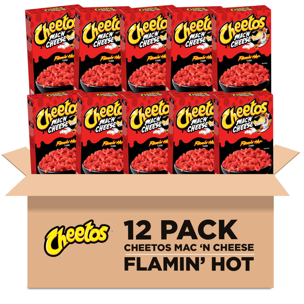 Cheetos Mac & Cheese Flamin Hot 5.6oz Boxes (Pack of 12)