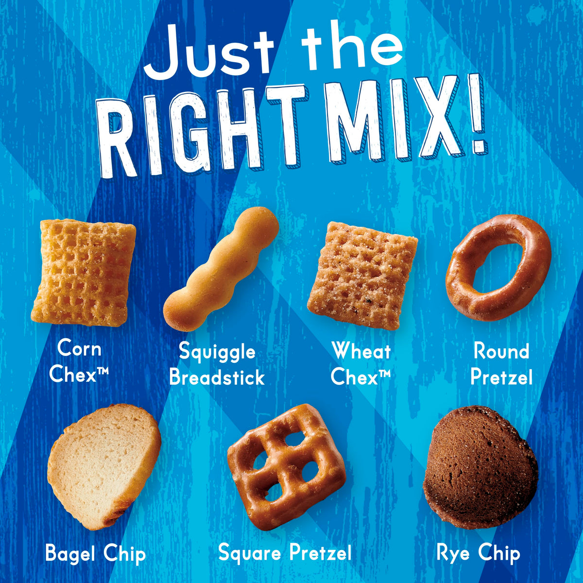 Chex Mix Traditional Savory Snack Mix, Family Size, 13.5 Oz