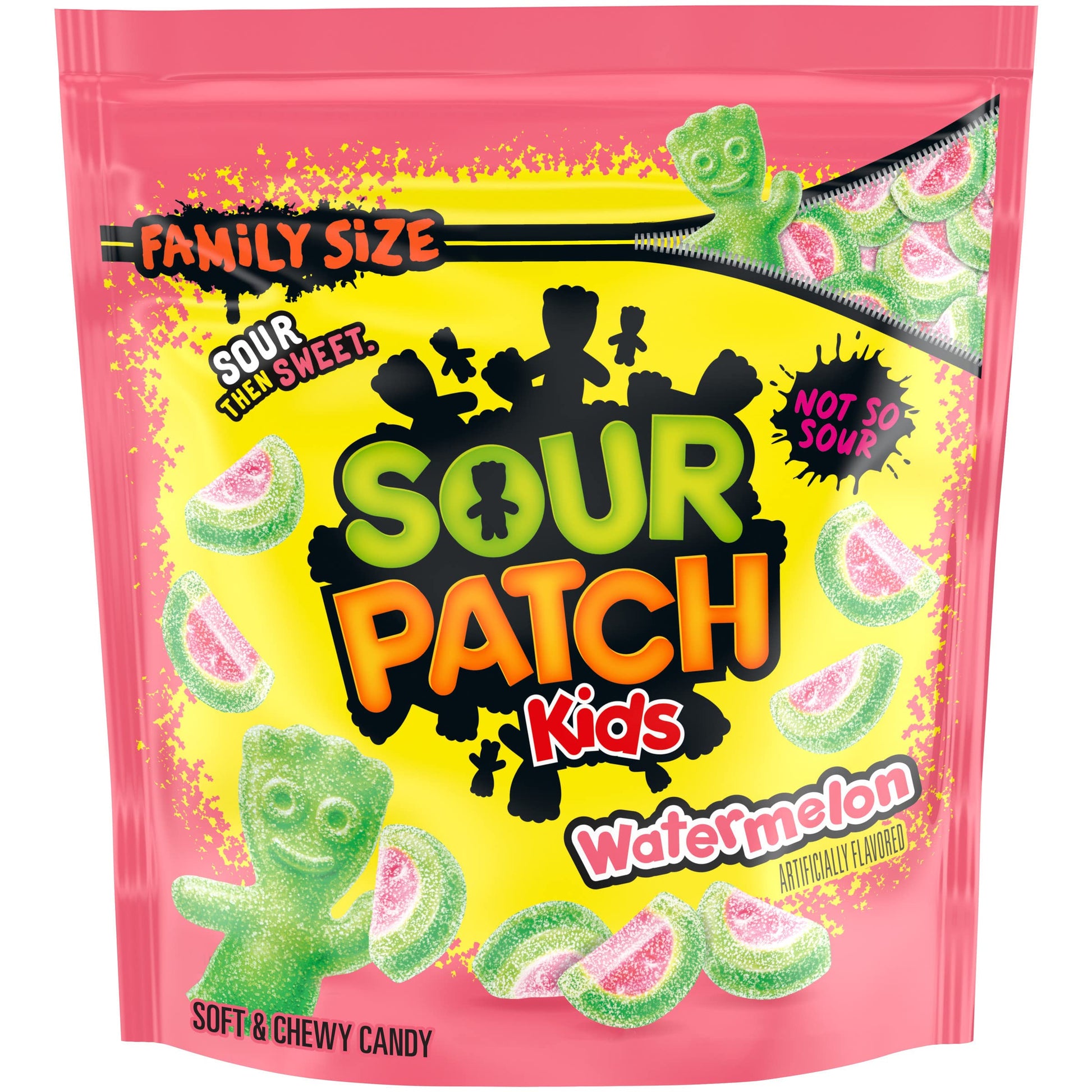 SOUR PATCH KIDS Watermelon Soft & Chewy Candy, Family Size, 1.8 lb Bag