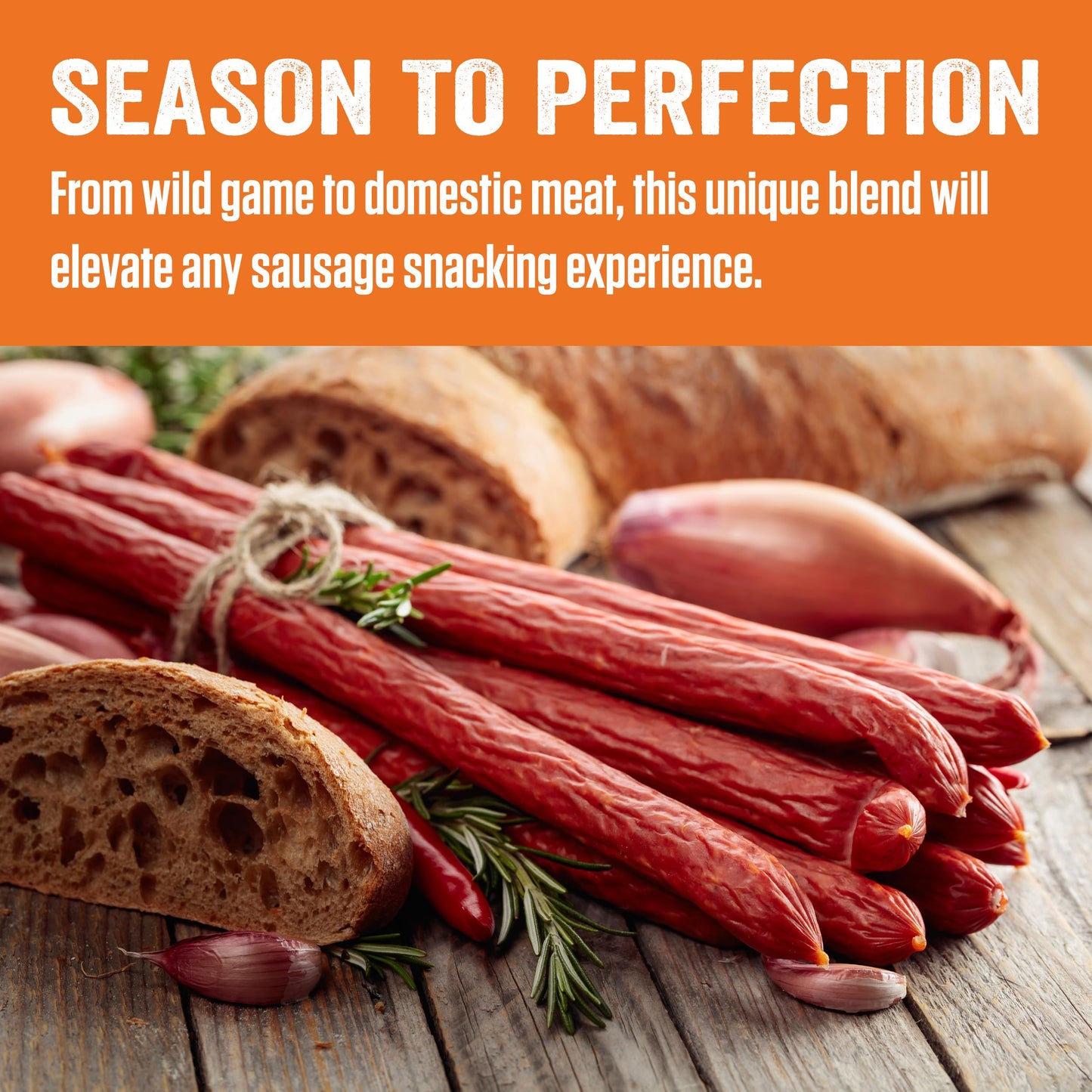 Lem Products Backwoods Original Snack Stick Seasoning Sausage Kit, Ideal For Wild Game, Seasons Up To 20 Pounds Of Meat, 1 Pound, 2.7 Ounce Package With Pre-Measured Cure Packet Included