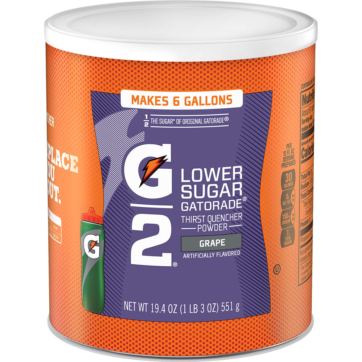Gatorade Thirst Quencher Powder, G2 Low Calorie, Grape, 19.4 Ounce (Pack Of 3)