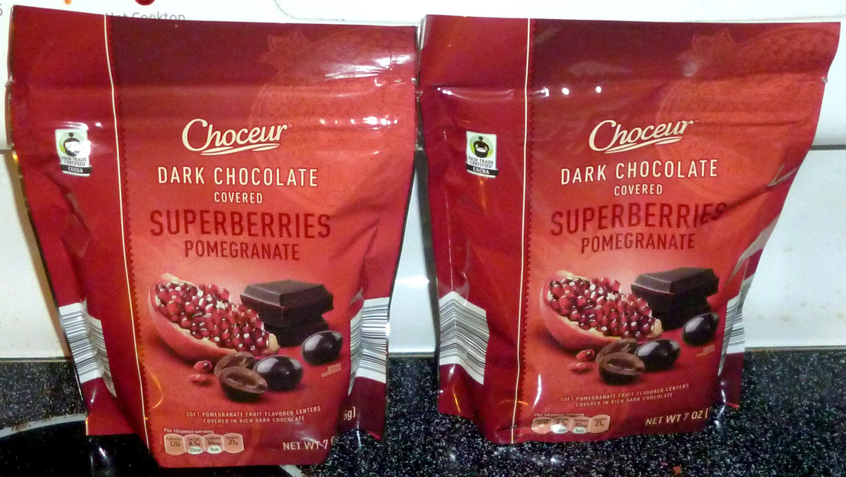 Choceur Dark Chocolate Covered Superberries - Pomegranate (2 Pack)