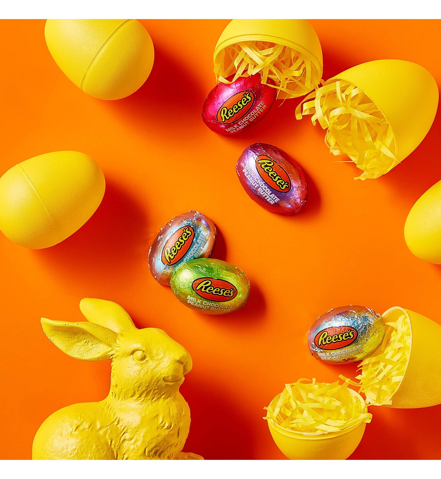 REESE'S Milk Chocolate Peanut Butter Eggs Candy - 10 oz Bag, Perfect for Easter Celebrations
