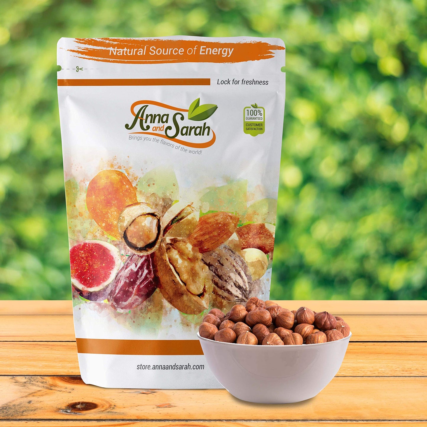 Anna And Sarah Oregon Hazelnuts In Resealable Bag, 5Lbs 1 Pack