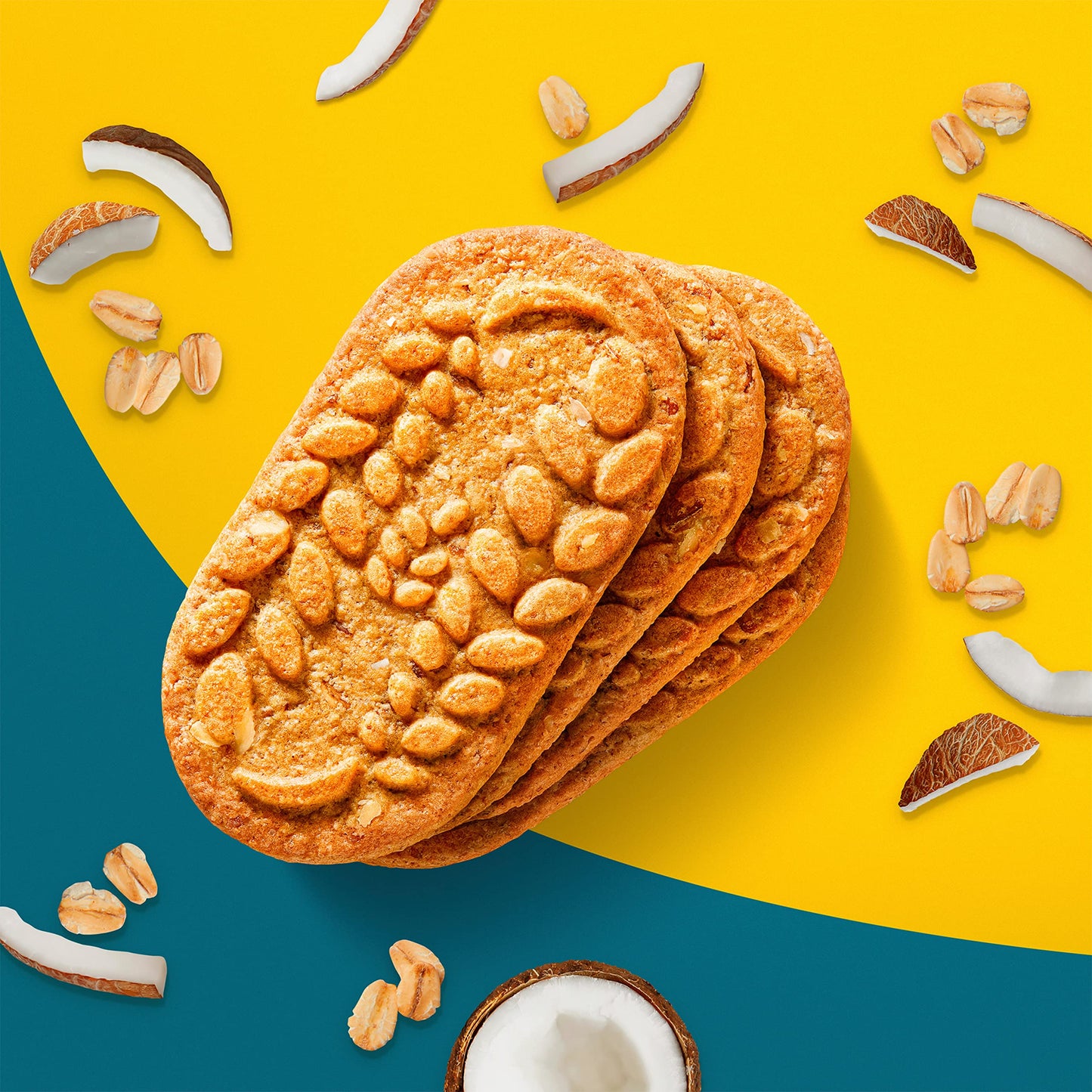 belVita Breakfast Bars Biscuits, Toasted Coconut, 30 Total Packs, 6 Boxes (4 Biscuits Per Pack)