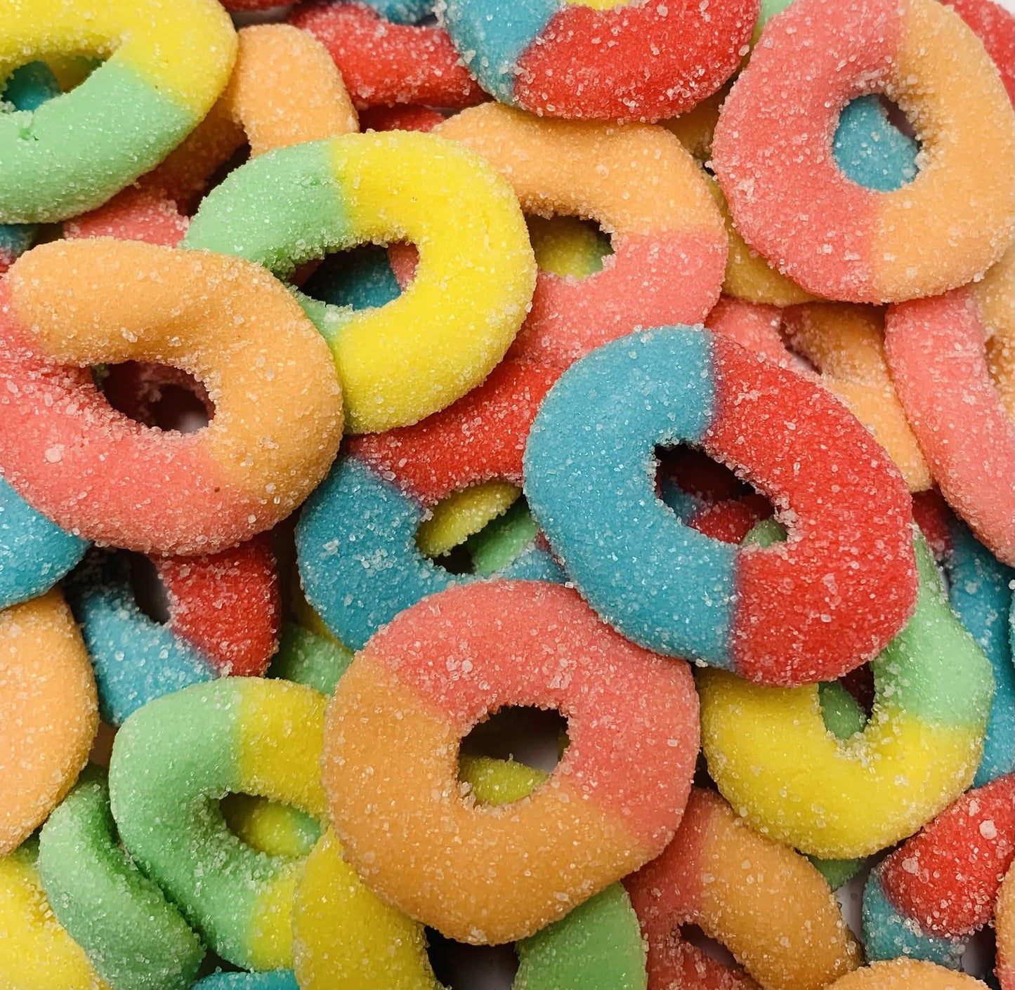 FirstChoiceCandy Gummy Rings (Neon, 2.2 Pound (Pack of 1))