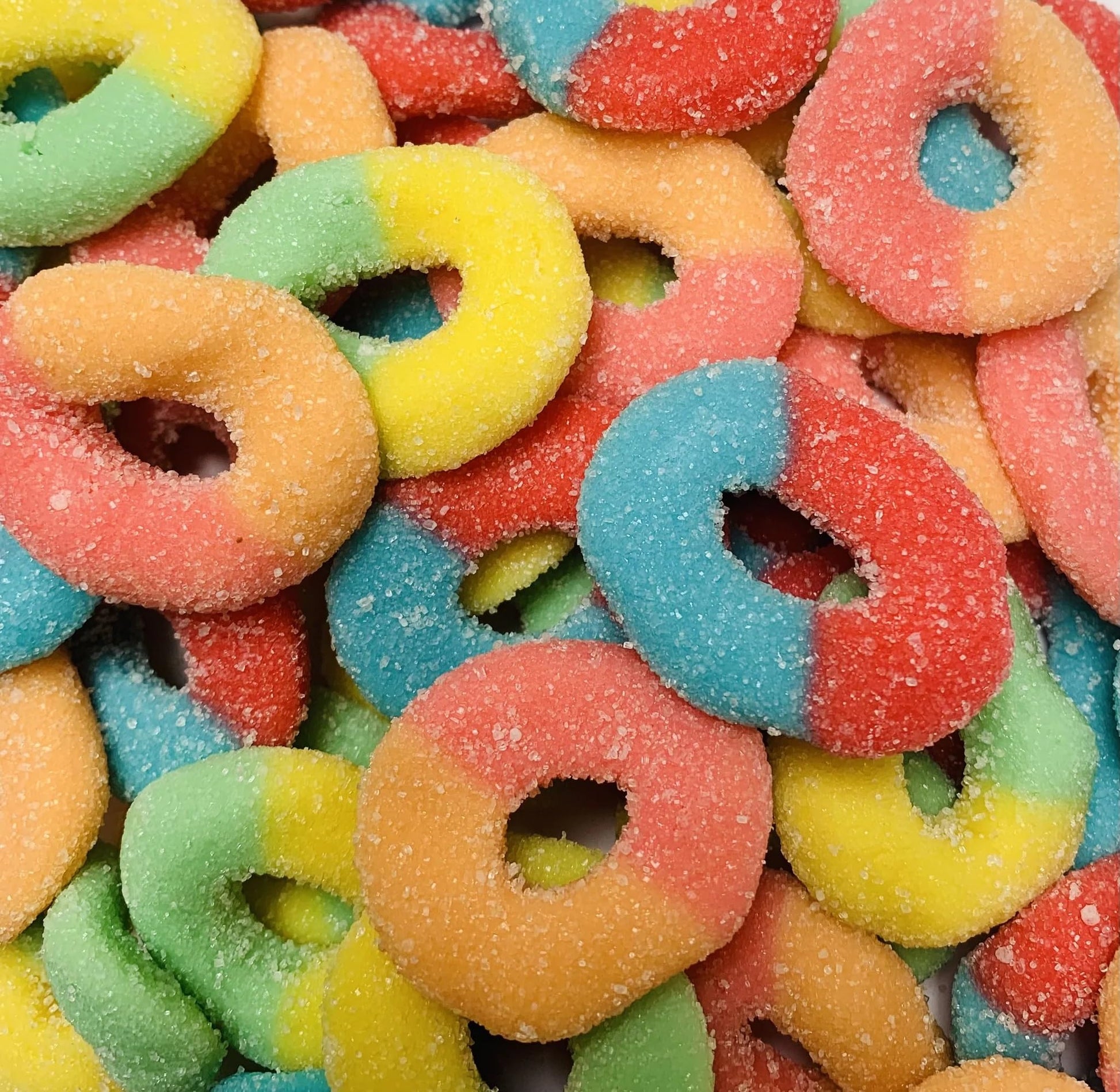 FirstChoiceCandy Gummy Rings (Neon, 2.2 Pound (Pack of 1))