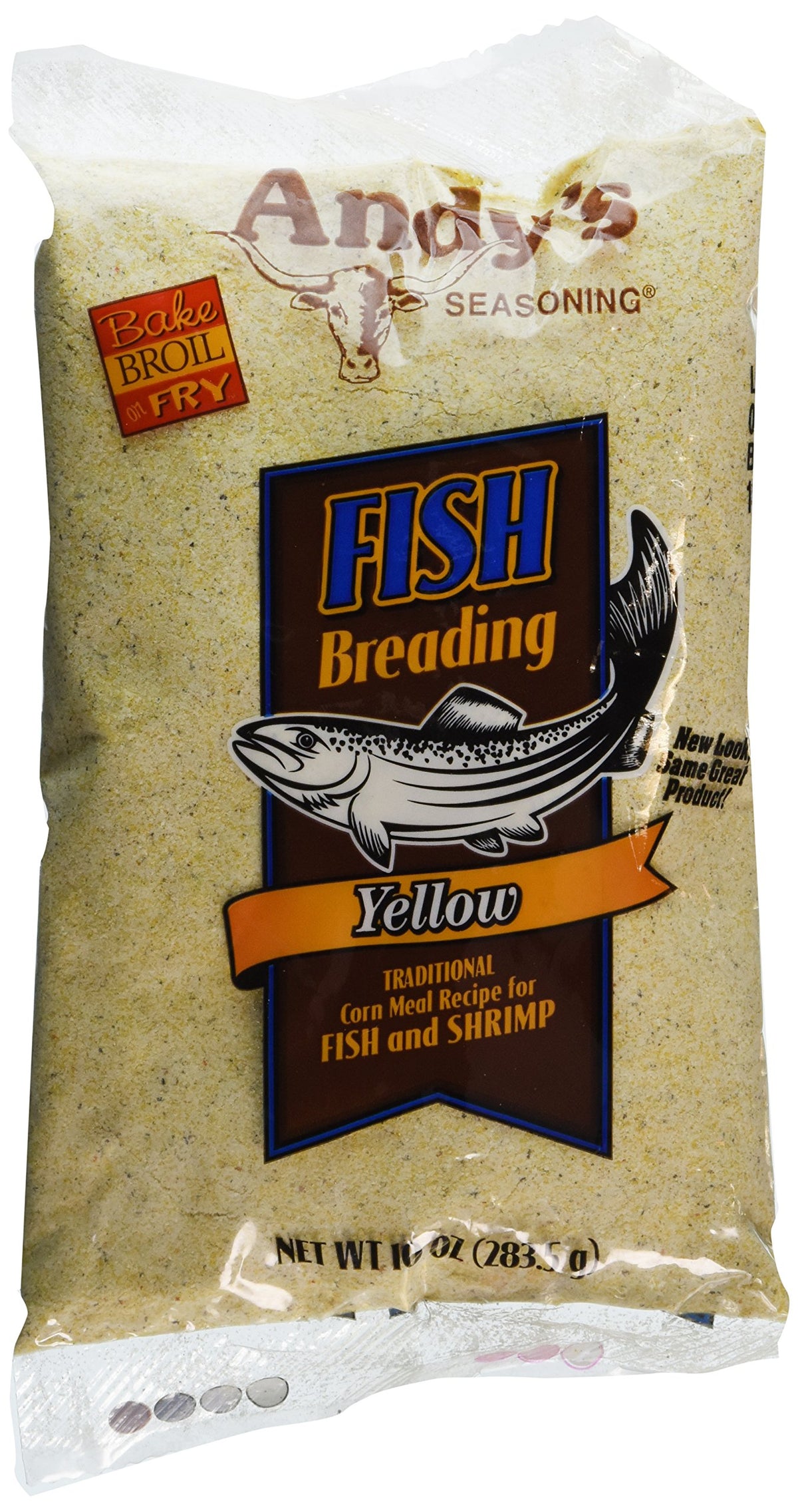 Andys Seasoning Yellow Fish Breading 10Oz(Pack Of 3)