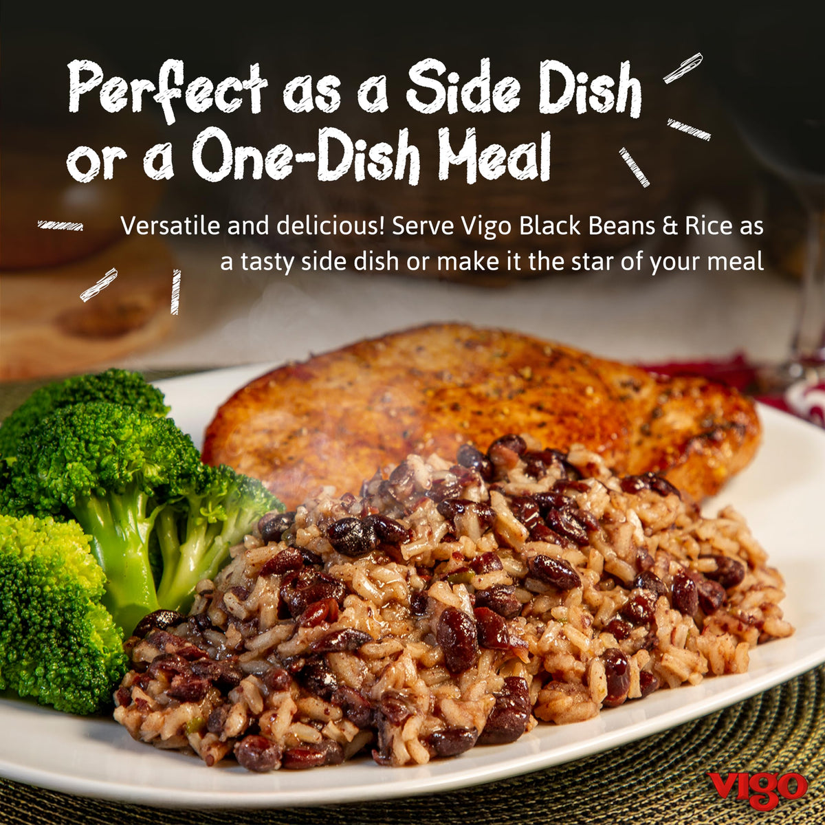 Vigo Black Bean And Rice - Case Of 12 - 8 Oz(D0102H5W6C8)