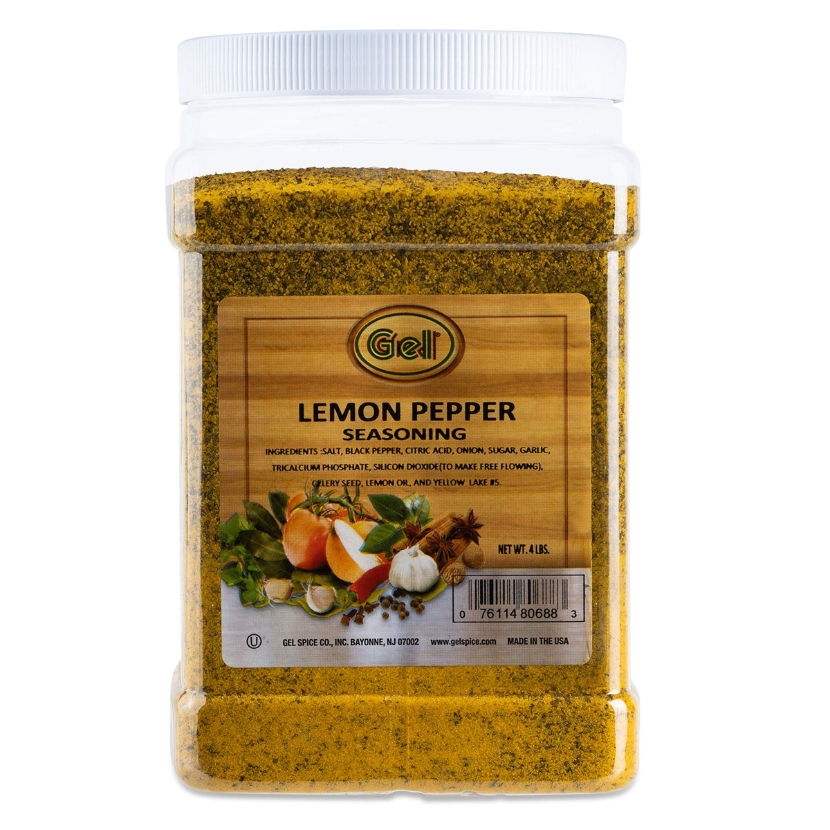 Gel Spice Lemon Pepper Seasoning 4 Lb (64 Oz) Club Size