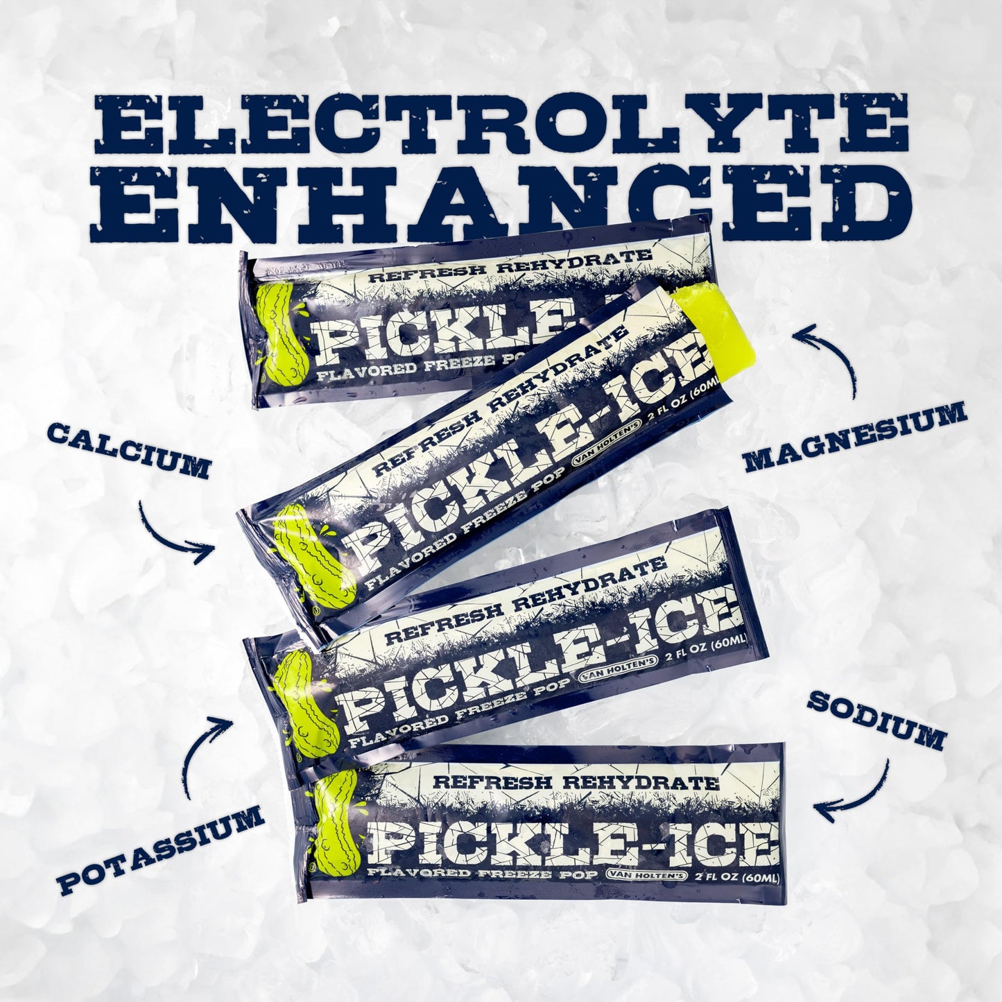 Van Holtens Pickles Pickle-Ice Freeze Pops - 24 Count Pack