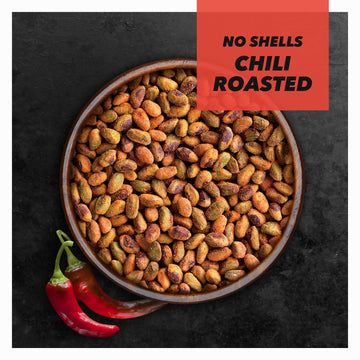 Wonderful Pistachios No Shells, Chili Roasted Nuts, 11 Ounce Bag (Pack Of 3), Protein Snacks, Gluten Free, Healthy Snacks For Ad