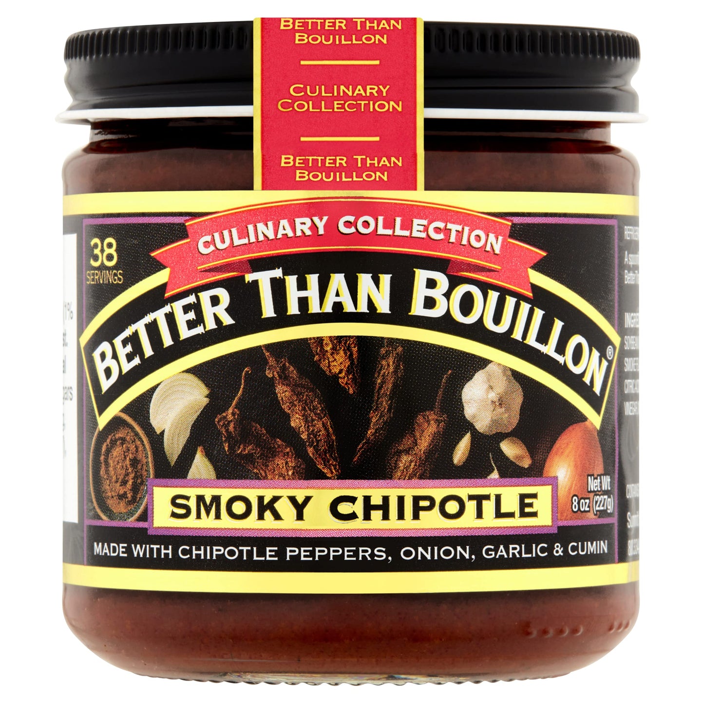 Better Than Bouillon Culinary Collection Base, Smoky Chipotle Base, Contains 38 Servings Per Jar, 8-Ounce Glass Jar (Pack Of 4)