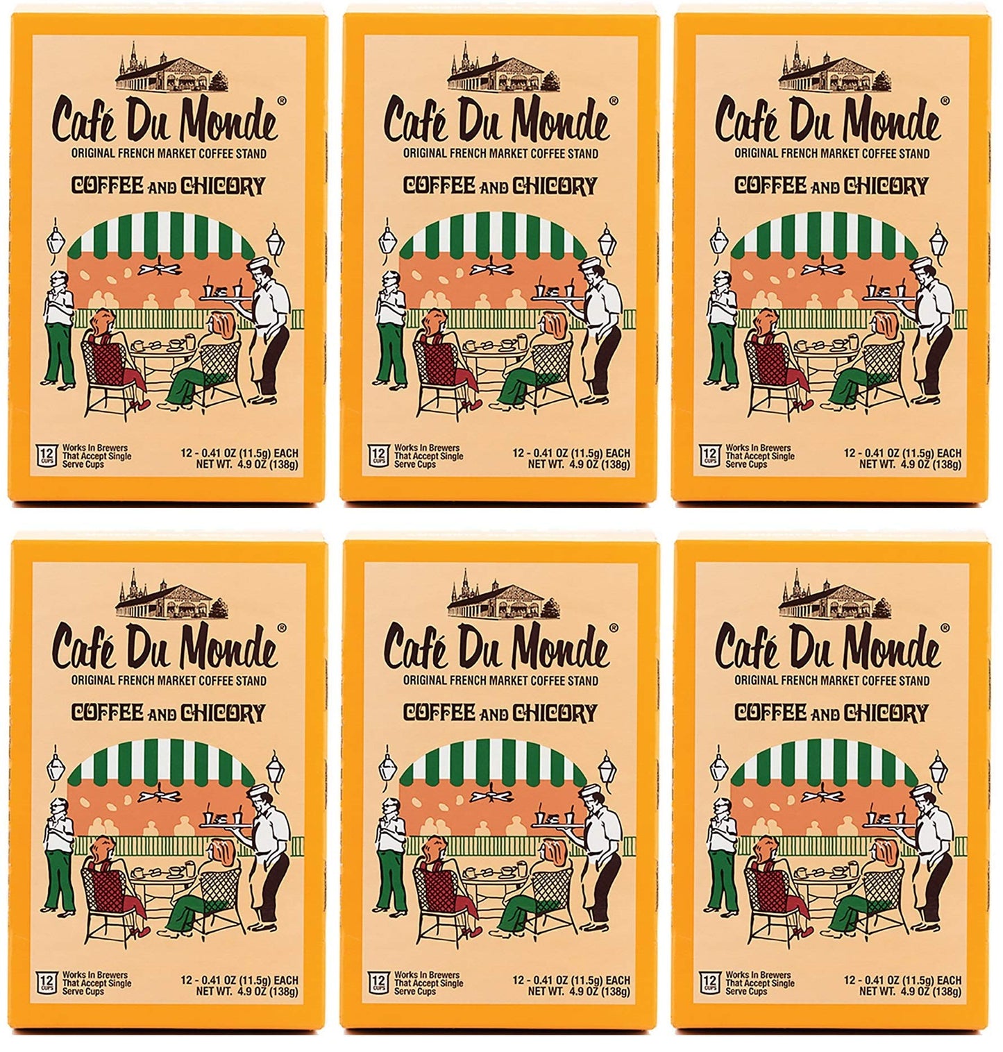 Cafe Du Monde Coffee and Chicory Single Serve Cups 72 Count