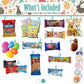 Easter Snack Green Tin (48 Count) Filled With Candy, Peelable Gummies,Bunny And More, Great Package For Family, Friends, Boys An