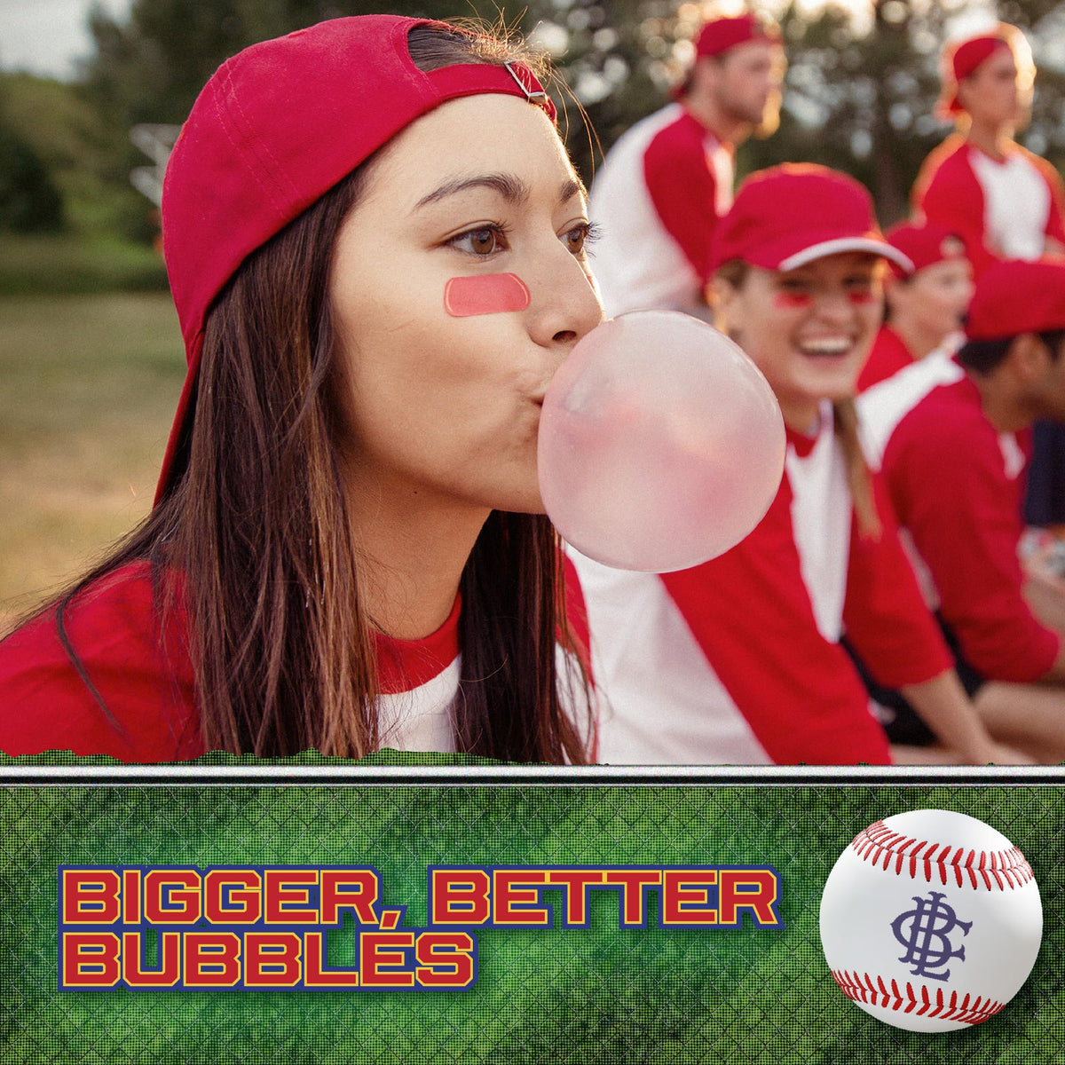 Big League Chew Pink Lemonade Bubble Gum 3-Pack - 2.12oz Packets - Softball Candy