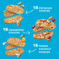 Thinaddictives Variety 3 Pack - 3 Flavors W/ 18 Cookies Per Box - Sweet & Crunchy Almond Cookie Thins - Biscotti Italian Cookies