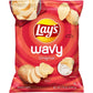 Lays Wavy Potato Chips Original Flavor, 7.75 Oz