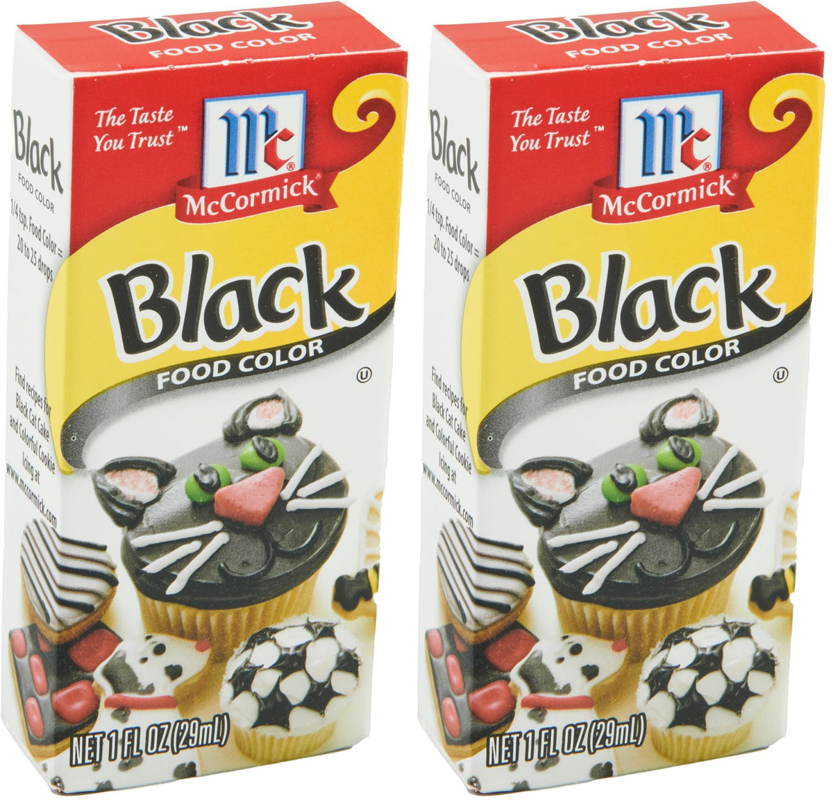 McCormick Black Food Color, 1 fl oz (Pack of 2)